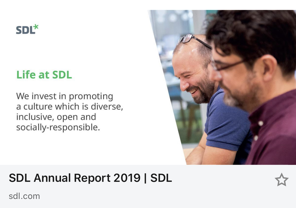 SDL Annual Report 2019
